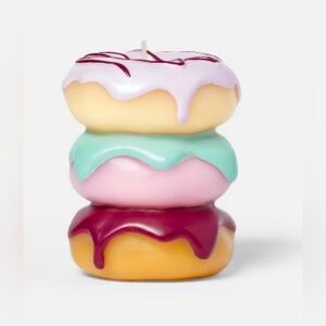 Colorful Donut Stack Candle